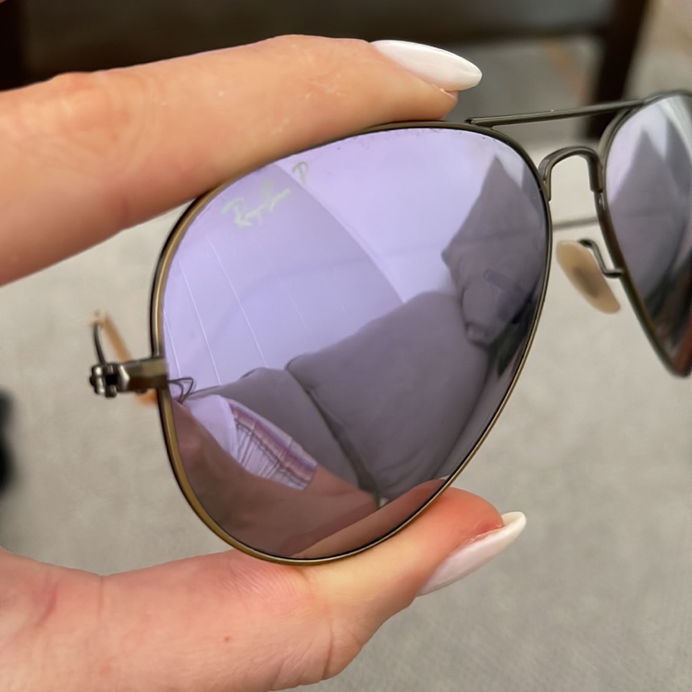 Ray-Ban Aviators Purple/silver